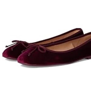 Cole Haan Size 7.5 M Yara Soft Ballet Flats in Red Velvet